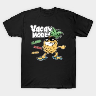 Floss Dance Pineapple Vacay Mode Aloha Hawaii T-Shirt